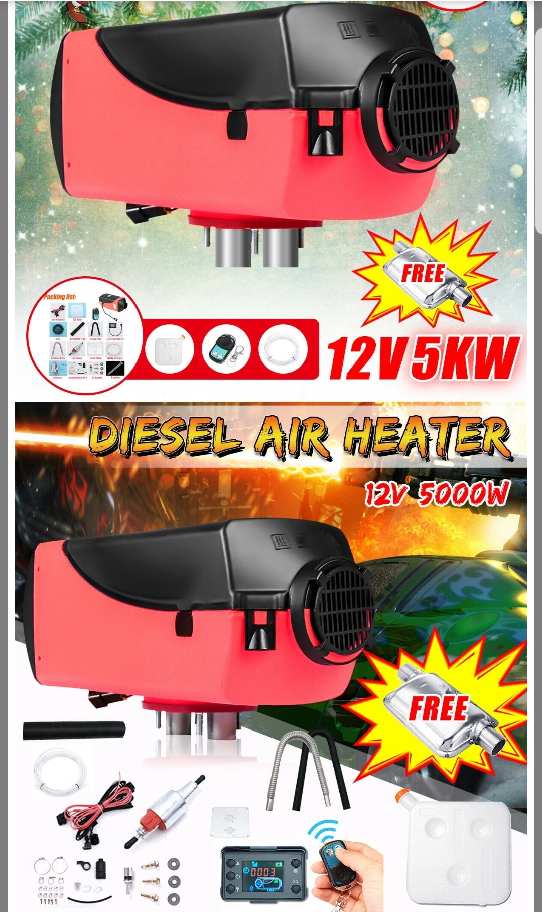 China Standheizung Teil 2/3 - EINBAU - 5KW Diesel Air Heater 